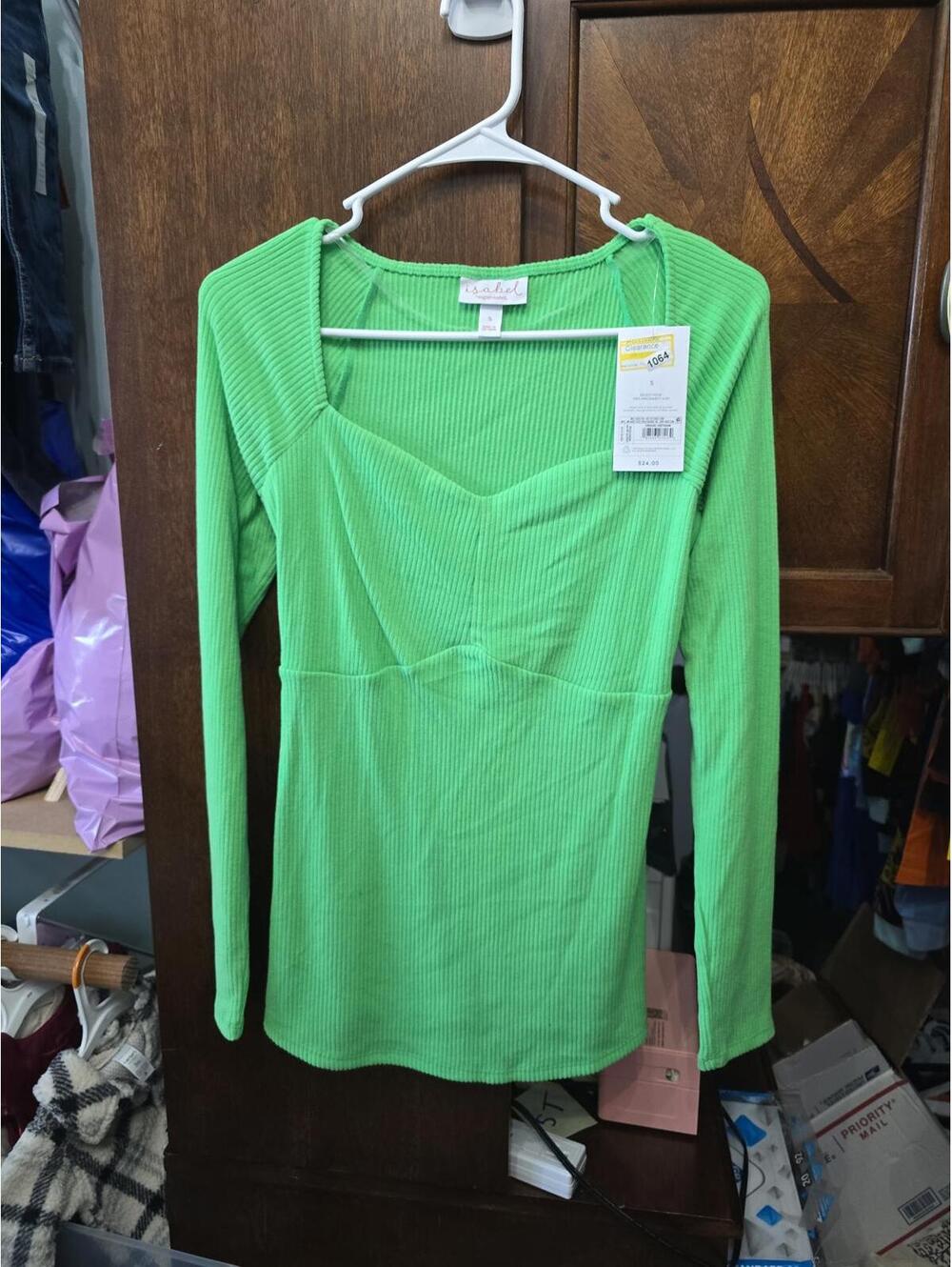 Brand new, so my small maternity sweater from target item 64
